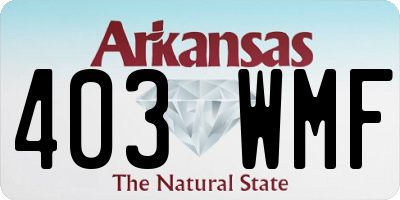 AR license plate 403WMF