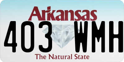 AR license plate 403WMH
