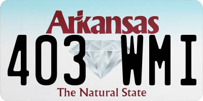 AR license plate 403WMI