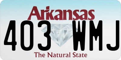 AR license plate 403WMJ