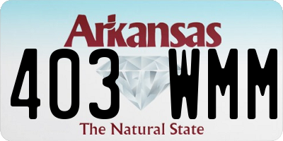 AR license plate 403WMM