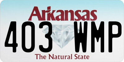 AR license plate 403WMP