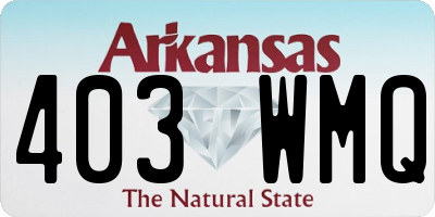 AR license plate 403WMQ