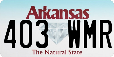 AR license plate 403WMR