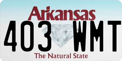 AR license plate 403WMT