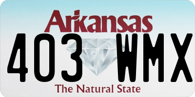 AR license plate 403WMX