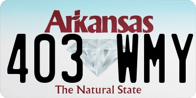 AR license plate 403WMY