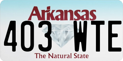 AR license plate 403WTE