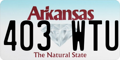 AR license plate 403WTU
