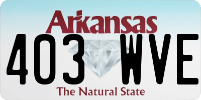 AR license plate 403WVE