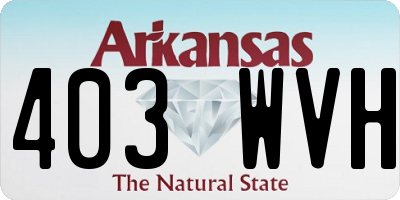 AR license plate 403WVH