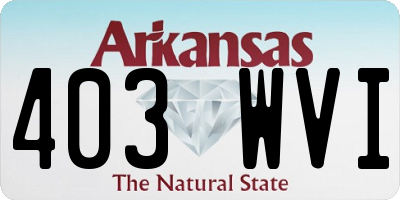 AR license plate 403WVI