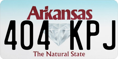 AR license plate 404KPJ