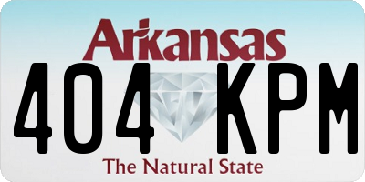 AR license plate 404KPM