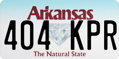 AR license plate 404KPR