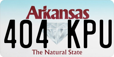 AR license plate 404KPU