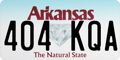 AR license plate 404KQA