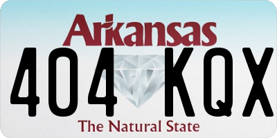 AR license plate 404KQX