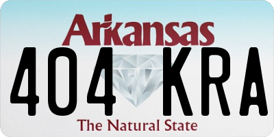 AR license plate 404KRA