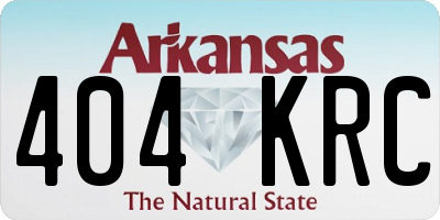 AR license plate 404KRC