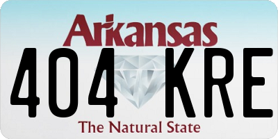 AR license plate 404KRE