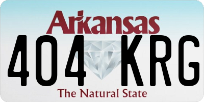 AR license plate 404KRG
