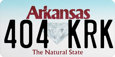 AR license plate 404KRK