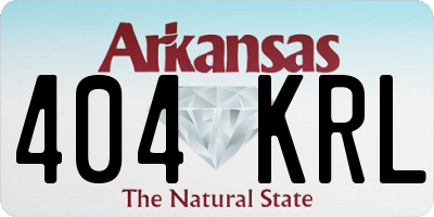 AR license plate 404KRL