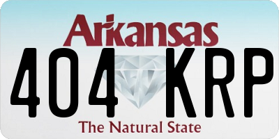 AR license plate 404KRP