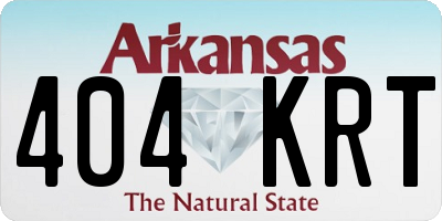 AR license plate 404KRT