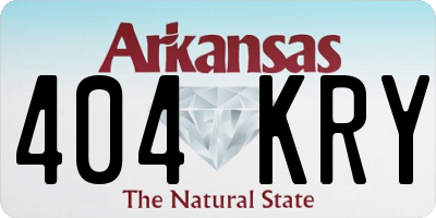 AR license plate 404KRY