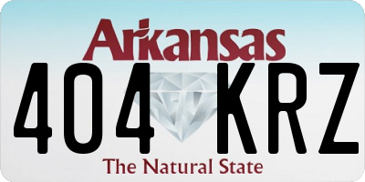 AR license plate 404KRZ