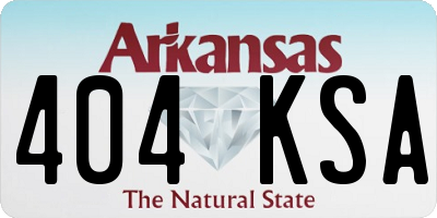 AR license plate 404KSA