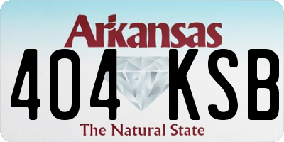 AR license plate 404KSB