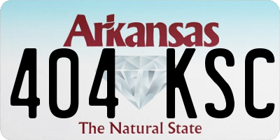 AR license plate 404KSC