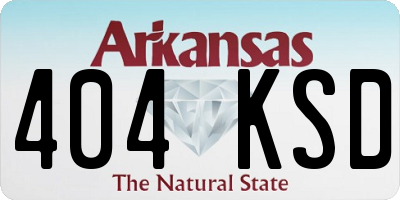 AR license plate 404KSD