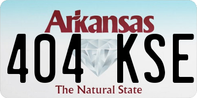 AR license plate 404KSE