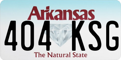 AR license plate 404KSG