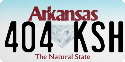 AR license plate 404KSH