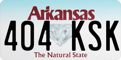 AR license plate 404KSK