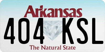 AR license plate 404KSL