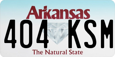 AR license plate 404KSM