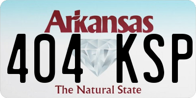 AR license plate 404KSP