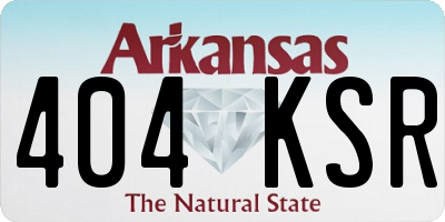 AR license plate 404KSR
