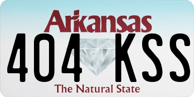 AR license plate 404KSS
