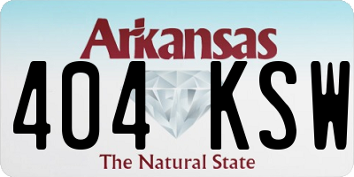 AR license plate 404KSW
