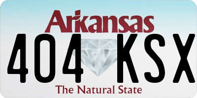 AR license plate 404KSX