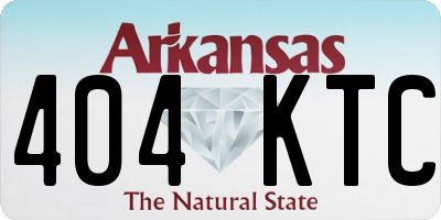 AR license plate 404KTC