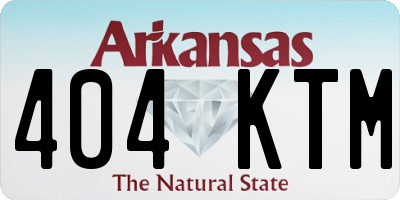AR license plate 404KTM