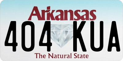 AR license plate 404KUA
